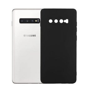 Etui en Silicone pour Samsung Galaxy S10 Noir