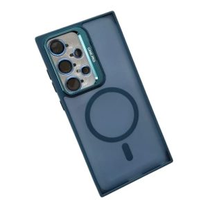 Etui En Silicone Fumé De L&rsquo;arrière Pour Galaxy S24 Ultra avec lentilles de protection