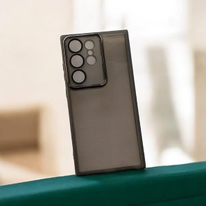 Etui En Silicone Fumé De L&rsquo;arrière Pour Galaxy S24 Ultra