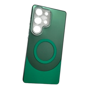 Etui en Silicone compatible avec Samsung Galaxy S25 ultra Vert