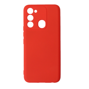 Etui en Silicone Compatible avec Tecno Spark go 2022 Rouge